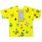 Design Studio 「Chi-Ra-Ri ~ち・ら・り~」のButterfly［Ageha」Rainbow シリーズ『Lemon』 フルグラフィックTシャツ