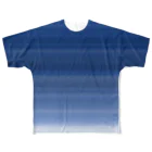 ヨコハマ屋のblue フルグラフィックTシャツ