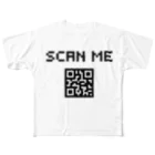 ピクセルアート ChibitのSCAN  ME ×QRコード All-Over Print T-Shirt