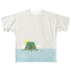 しまのなかまfromIRIOMOTEの遥かなる西表島 All-Over Print T-Shirt