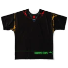 Hechimacのカットライン フルグラフィックTシャツ