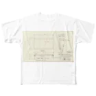 イスケ@絶望ノオトのテーブルの設計図 フルグラフィックTシャツ