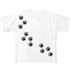 kazeou（風王）の足跡(猫) All-Over Print T-Shirt