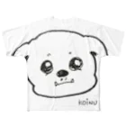 こいぬしょっぷのでっかいこいぬのきゅん顔Tシャツ フルグラフィックTシャツ