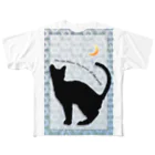 キャッツハンド：suzuriショップのものしりネコ フルグラフィックTシャツ