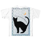 キャッツハンド：suzuriショップのものしりネコ All-Over Print T-Shirt