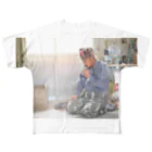 Ossan Collectionのwaichi_ossan from OKIRAI T-shirt  All-Over Print T-Shirt