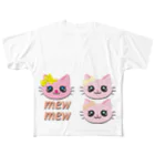 Illustrator Moca&Ram shopのこねこのミューミュー All-Over Print T-Shirt