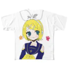 TUVCXW1V7QBAtugの鏡音リン フルグラフィックTシャツ