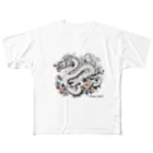 Dragon_4_ALLの龍神・龍（ウエア）：白龍１「Dragon 4 ALL」 All-Over Print T-Shirt