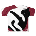 ゴータ・ワイの白黒猫ちゃん(前面プリント) All-Over Print T-Shirt