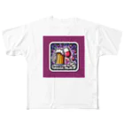 りゅうちゃんストアの飲み会、Drinking Party、ビール＆ワイン編 フルグラフィックTシャツ