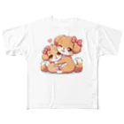 samotadaのハグハグドッグ All-Over Print T-Shirt