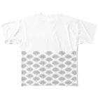 Nippon Malaya / 日本マラヤのNIMAFUKU (Pattern - White) フルグラフィックTシャツ