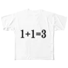 つ津Tsuの1+1＝3 フルグラフィックTシャツ