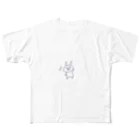 reimaruの照れるうさぎ All-Over Print T-Shirt