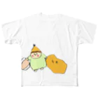 hoisa-hoisaの寝るべ フルグラフィックTシャツ