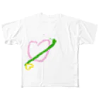 GoneOrange_CaffeのUn corazon フルグラフィックTシャツ