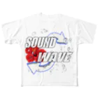 SOUND WAVEのSOUND WAVE -TYPE1- フルグラフィックTシャツ