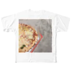 願望しょっぷの深夜3時にLサイズのピザ食いたい All-Over Print T-Shirt