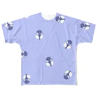 つぴつぴシジュウカラのつぴつぴシジュウカラ　まばら All-Over Print T-Shirt