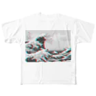 SUPERPEACHのGLITCH WAVE All-Over Print T-Shirt