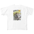Peach♡のぶちゃかわ猫 All-Over Print T-Shirt