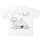 J's Mart 2ndのキャンプ猫 All-Over Print T-Shirt