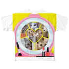 テル！のお店の覗き見ニャンコ（みんな友達） All-Over Print T-Shirt