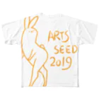 ARTS SEED OKITAMA 2019のASO2019×タドリ 美脚うさぎ All-Over Print T-Shirt