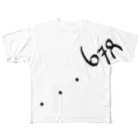 PON33のナンバープリント「678」 All-Over Print T-Shirt