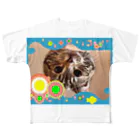 テル！のお店の逆さニャンコ（キッシュ） All-Over Print T-Shirt