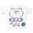 giant graphics（ジャイアントグラフィックス）のポシェットにゃんこ協会 All-Over Print T-Shirt