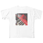 ピピピシスターズのゆーちゃんのキーボード フルグラフィックTシャツ