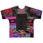 Rukbatのpsychedelic-reverse フルグラフィックTシャツ