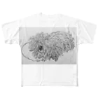光平洋子のかしこいプーリー犬が転がる。 puli illustration  All-Over Print T-Shirt
