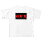   NEETFLIXのNEETFLIX LOGO-3 フルグラフィックTシャツ