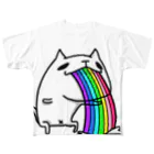 NEKOZE PANDAのレインボーねこぜニャンコ All-Over Print T-Shirt
