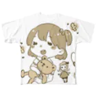 majima96の女の子 フルグラフィックTシャツ