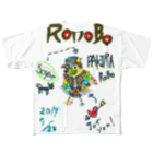 ねこぜや のROBOBO 「パキラロボ」 フルグラフィックTシャツ