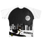 MEOW GALAXYのBADNYAN フルグラフィックTシャツ