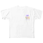 marippaの肩もみサークル フルグラフィックTシャツ