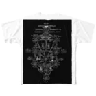 Jackpool のUノ知恵'sツリー All-Over Print T-Shirt