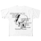 ふじさん。のdata Tシャツ（African elephant） フルグラフィックTシャツ