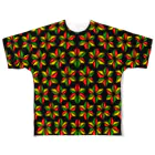 ポンコツホンポのアサガラスタ フルグラフィックTシャツ