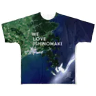 WEAR YOU AREの宮城県 牡鹿郡 Tシャツ 両面 All-Over Print T-Shirt