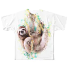 笹村かなのなまけもの All-Over Print T-Shirt