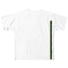 NamazuYのsimple line(Green&Black) フルグラフィックTシャツ