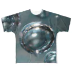 arinco-photo-itemsのAQUA BLUE フルグラフィックTシャツ