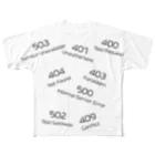 kenta shopのエラーコード フルグラフィックTシャツ